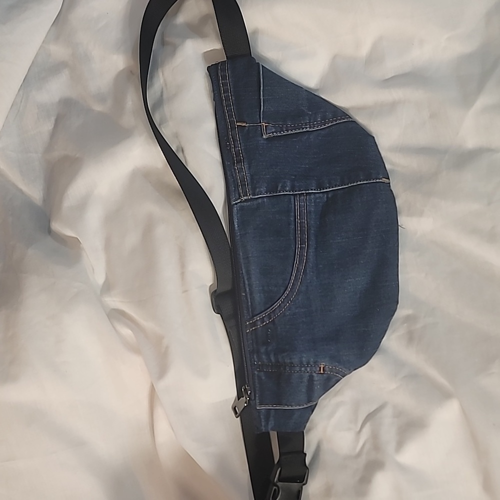 Fanny pack made from upcycled jeans